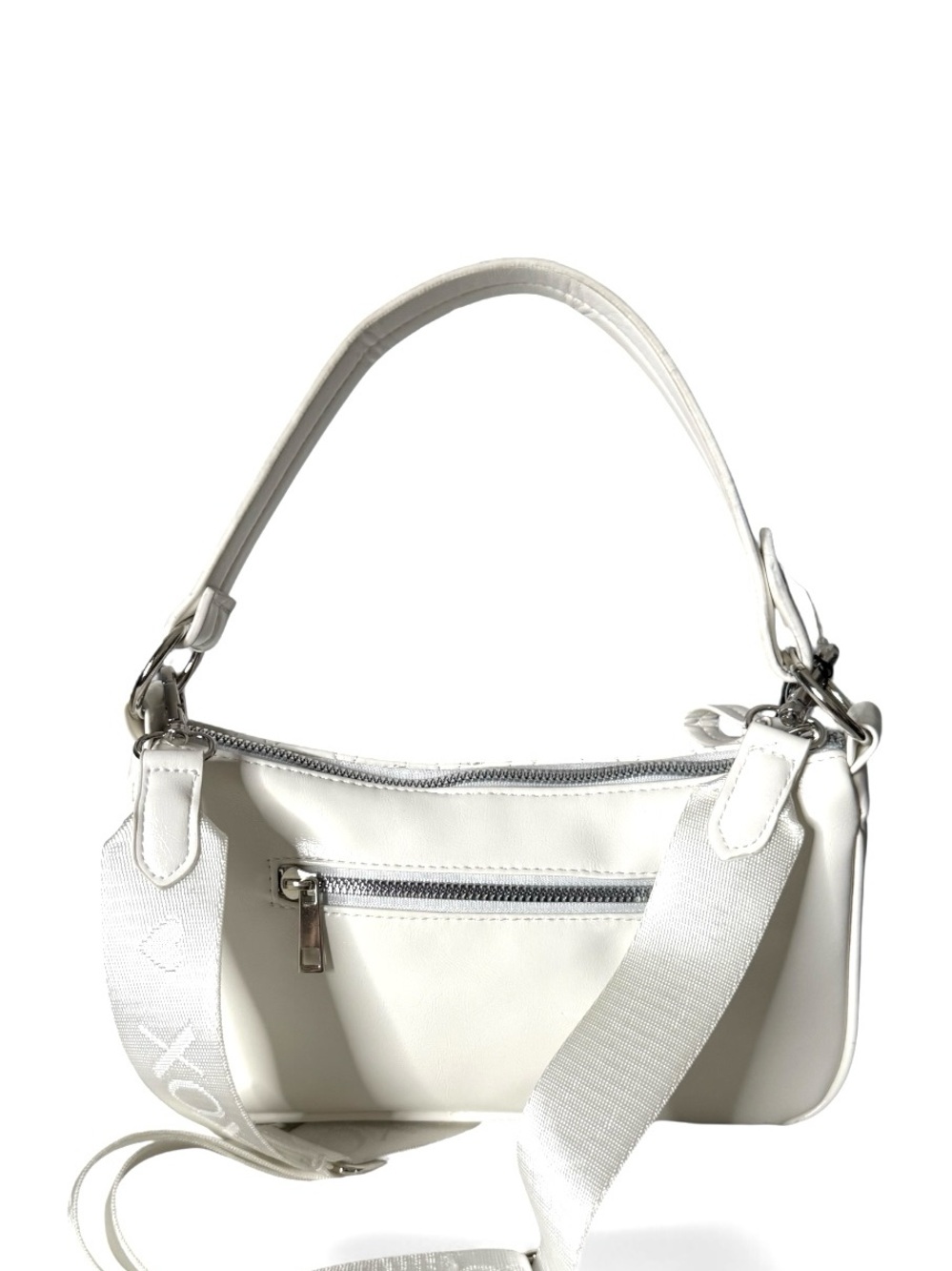 XOXO White Quilted Stitch Shoulder/X-body Vegan Leather  Bag - NWT - Picture 2 of 2